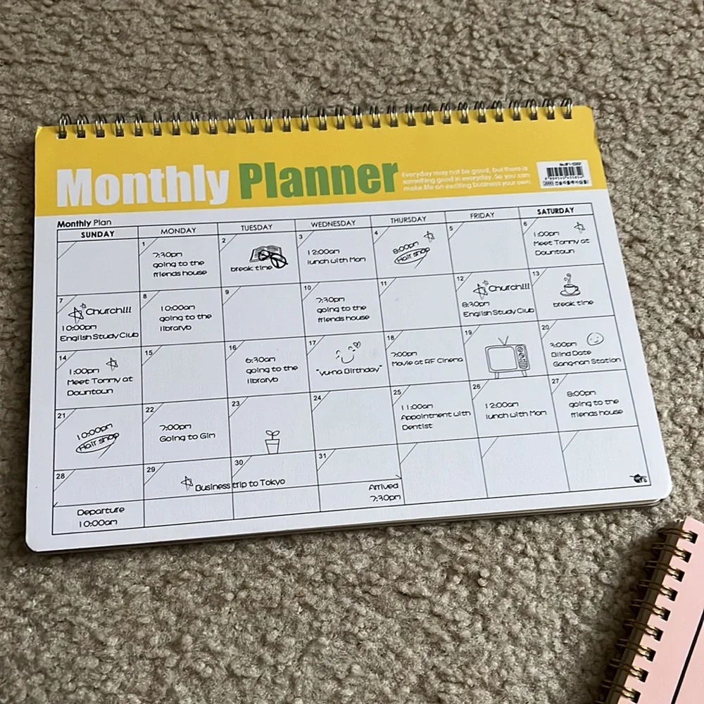 Planners set of 2 monthly/weekly
